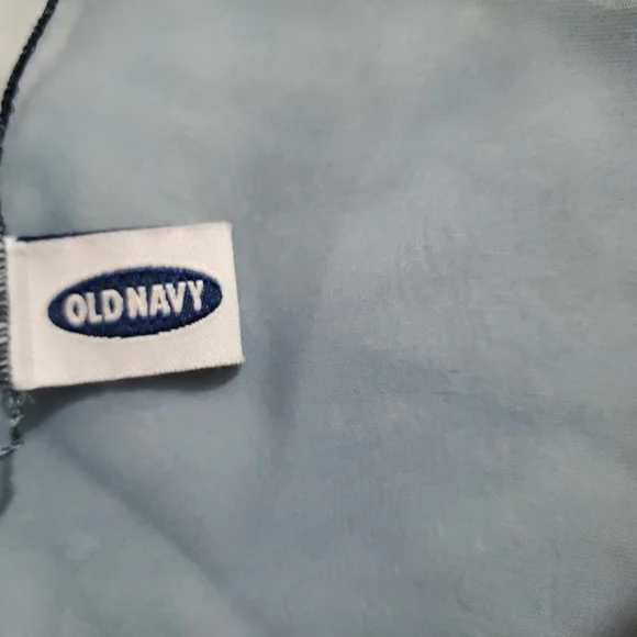 Vintage Scarf OLD NAVY Delicate Chiffon BLUE OMBRE Made In Italy 16" SQUARE - Picture 3 of 8